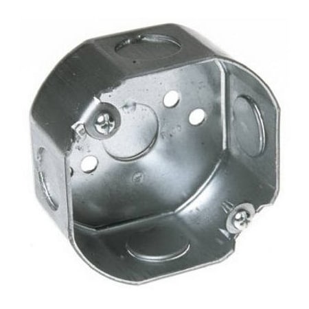 Raco Electrical Box, 11.8 cu in, Octagon Box Box Type, Steel 110